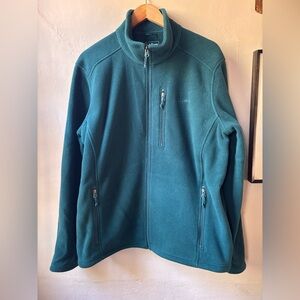 LL BEAN NWOT Men’s XL Green Fleece Jacket Zippered Pockets Never Worn